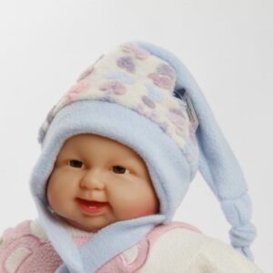 Zipfelmütze "Lunatica" hellblau/weiß Gr. 42/44