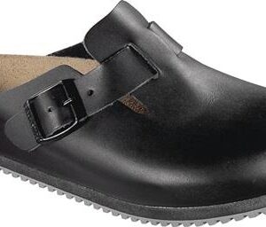 Clog Boston SL Größe 45 schwarz Obermaterial: Leder EN ISO 20345 SRA BIRKENSTOCK