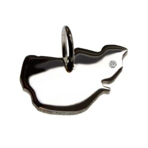 Pellworm Anhänger mit Brillant 0,015ct am Wunschort  925 Silber