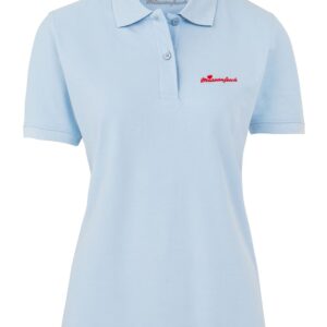 MIASANFESCH, Mia san Bayern Damen Hemd Polo Shirt hochwertig Skyblue L