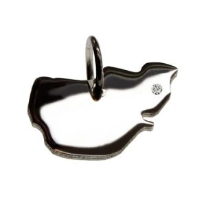 Pellworm Anhänger mit Brillant 0,015ct am Wunschort  925 Silber