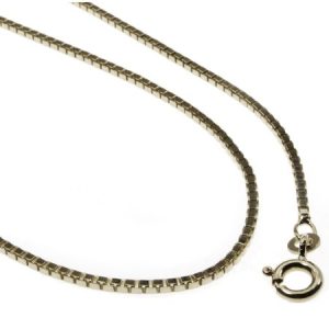 Halskette Venezia 1,2mm  - 40cm - 585 Weißgold