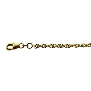 Fusskettchen - Singapurkette- 25cm - 333 Gelbgold