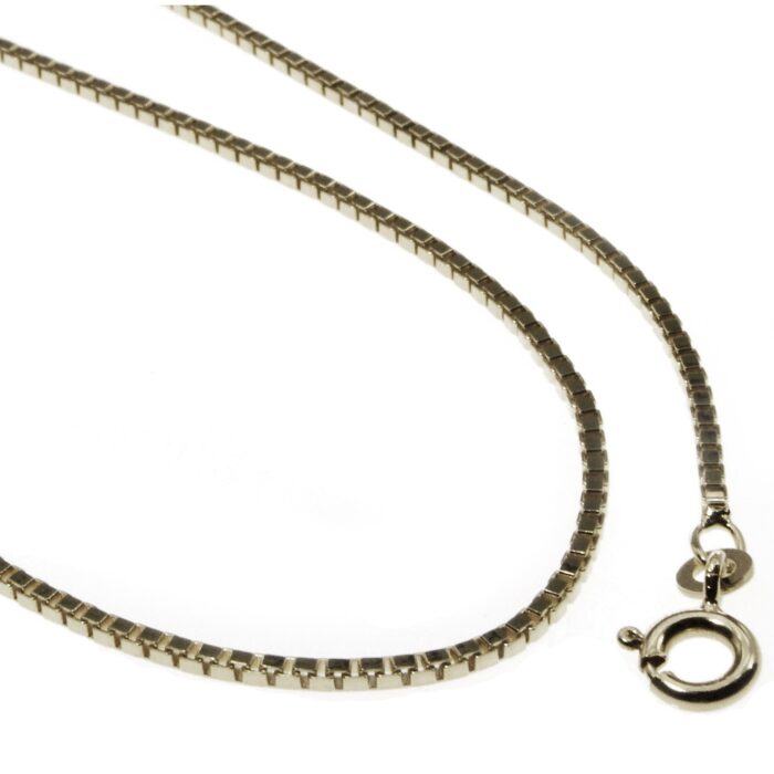 NEW-488-Halskette-Venezia-1-2mm-40cm-585-Weissgold-Halskette-Gold-40cm-Venezianer-Venezia-4364