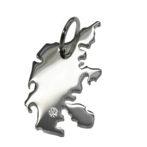Dänemark Anhänger mit Brillant 0,015ct am Wunschort  925 Silber