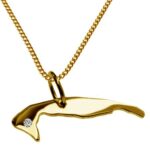 50cm Kette + Wangerooge mit Brillant am Wunschort 585 Gold