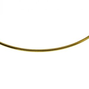 Halsreif Omega 1mm - 42cm - 333 Gelbgold Kette