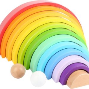 small foot  Holzbausteine Regenbogen XL