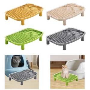 Cat Litter Ramp Kitten Litter Box Footboard with Filter Function Pet Cleaning Supplies Cat Step Catcher Professional for Home