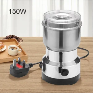 Elektrische Kaffeemühle zum Mahlen von Nüssen, Bohnen und Gewürzen mit mattem Mahlwerk – Küchenzubehör für eine Kaffeemaschine