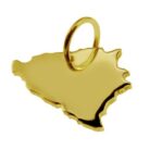 AH-Bosnien333-Kettenanhaenger-in-der-Form-von-der-Landkarte-Bosnien-in-massiv-333-Gelbgold-3863