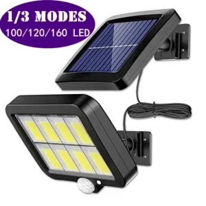 160LED Solar Licht Split Wand Lampe Wasserdichte Outdoor Wand Notfall Straße Sicherheit Solar Lampe für Garten Dekoration