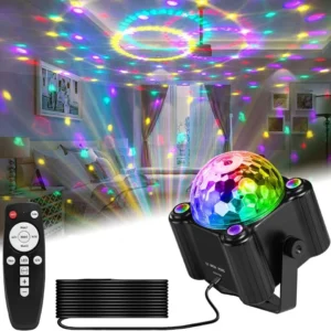 Party Lichter DJ Disco Ball Lichter Sprachgesteuerte Strobe Bühne Bunte Lichter Geburtstag Weihnachten Leistung Party Dekoration