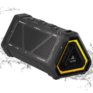 MLOVE P3 Outdoor-Bluetooth-Lautsprecher, 40 W Ausgangsleistung, Bluetooth 5.3-Lautsprecher, Stereo-Sound, IPX7 wasserdicht, Micro-SD-Karte, RGB-Licht