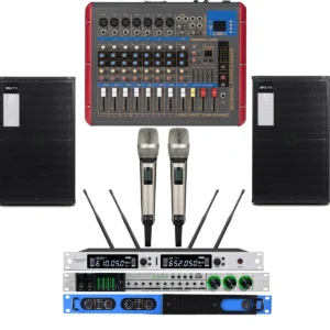 Hochwertiges Bühnen-KTV-Home-DJ-Karaoke-Mikrofon, 5200 W, digitaler Leistungsverstärker, 9-Kanal-Mischkonsole, Audio-Effekt-Prozessor