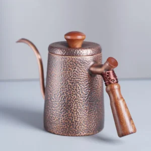 Reines Rot Kupfer Kaffee Tee Topf Tasse Löffel Set Drink Lange Schwanenhals Auslauf Wasserkocher Hand Drip Wasserkocher türkischen Kaffee Maker set