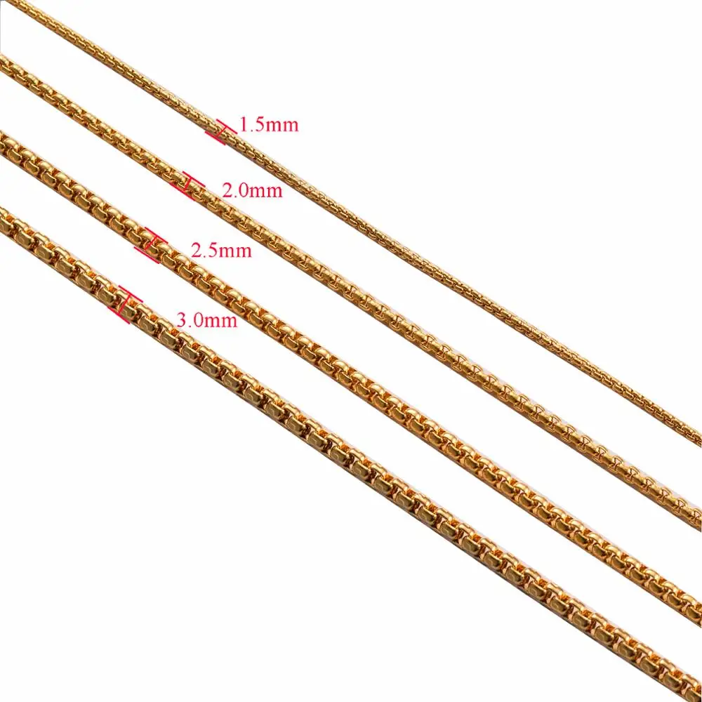 1 Stück Edelstahl Perlenkette Figaro-Kette Halskette Für Anhänger Herren Damen Schmuck Accessoires 1 Stück Edelstahl Perlenkette Figaro-Kette Halskette Für Anhänger Herren Damen Schmuck Accessoires – Bild 4