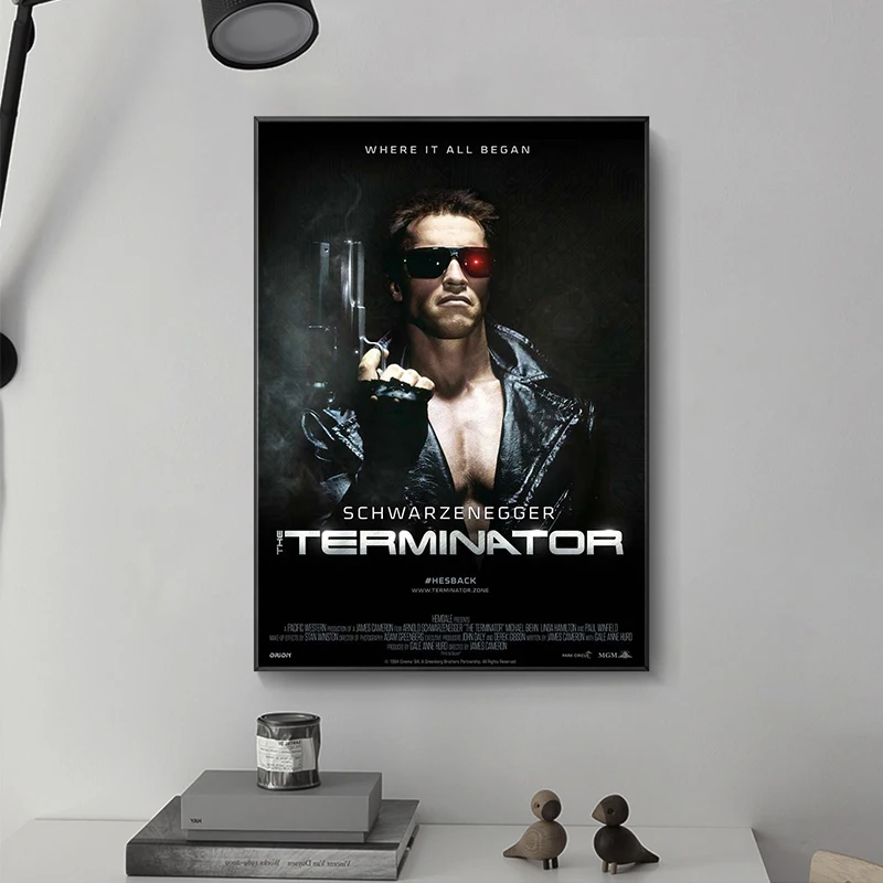 Der Terminator Filmkunst Poster Leinwand Malerei Poster Und Drucke Cuadros Wandkunst Bild Für Wohnzimmer Home Decor Der Terminator Filmkunst Poster Leinwand Malerei Poster Und Drucke Cuadros Wandkunst Bild Für Wohnzimmer Home Decor – Bild 4
