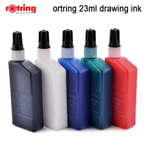Rotring Zeichentinte 23 ml Isograph Zeichenstifttinte schwarz/blau/rot/grün/weiß 1 Stück