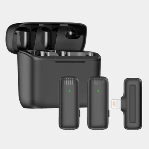 Wholesale J13 2-in-1 UHF Wireless Lavalier Microphone Noise Cancelling for Voice Recording Vlog TikTok Live Stream Interview