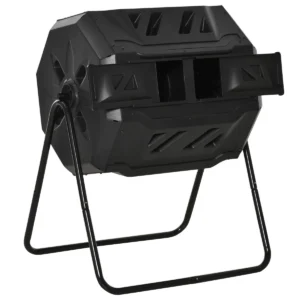 Outdoor Furniture Black Tumbling Outdoor Compound Fertilizer Drum 162L