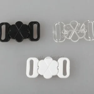 BIKINI-CLIPS HAKEN- UND SNAP-KUNSTSTOFF-Verschlüsse 10 mm RIEMEN-BH-BEFESTIGUNGSMITTELNER DASHERY 60 SET