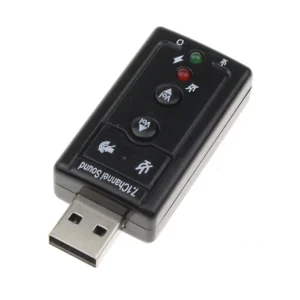 Mini Externe USB Soundkarte 7,1 Kanal 3D Audio Adapter Konverter + 3,5mm Headset Mikrofon Für PC Computer Desktop notebook