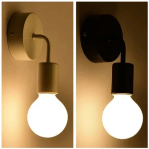 Nordic Moderne Wand Lampe Eisen Schwarz E27 Innen Beleuchtung Nacht Schlafzimmer Badezimmer Lampe Leuchte Wand Leuchte Industrielle Dekor