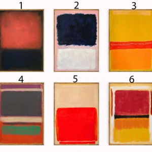 Wanddekoration, Mark Rothko Poster-Sets, Rothko-Druck, abstrakte Kunst, abstrakter Druck, Vintage-Kunst, minimalistisches Poster, Innendesign