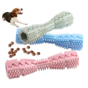 Hundezahnbürste Langlebiges Hundekau-Spielzeug Weicher Gummi Zahnreinigung Massage-Zahnpasta Haustier-Zahnbürste Molar Haustierzubehör