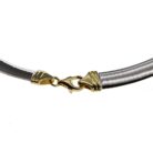 NEW-300-Halsreif-Omega-4mm-flach-42cm-Wendeomega-Omega-750-Weissgold-Gelbgold-42cm-Halsreif-4176
