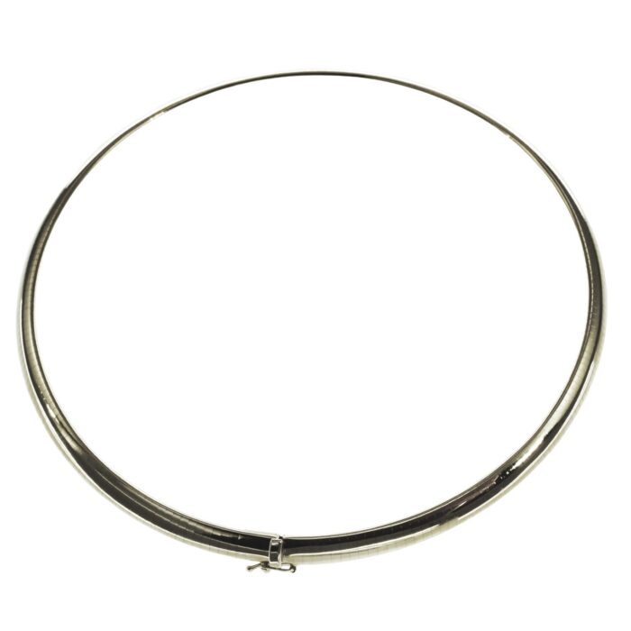 NEW-316-Halsreif-Omega-6mm-flach-42cm-585-Gelbgold-Omega-585-Gelbgold-42cm-Halsreif-4192