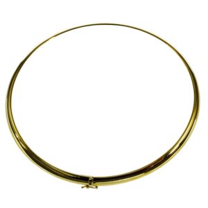Halsreif Omega 3mm flach - 42cm 750 Gelbgold