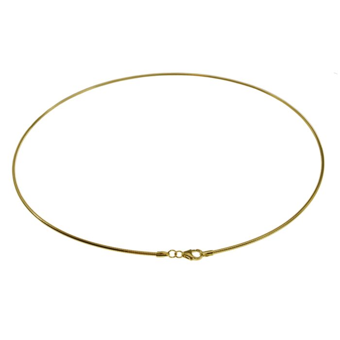 NEW-336-Halsreif-Omega-2mm-rund-45cm-585-Gelbgold-Omega-585-Gelbgold-45cm-Halsreif-4212_2