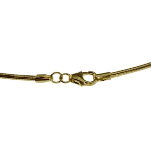 Halsreif Omega 2mm rund - 42cm - 750 Gelbgold