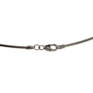 Halsreif Omega 2,5mm - 45cm - 750 Weißgold