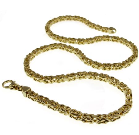 NEW-527-6mm-Koenigskette-60cm-585-Gold-Gelbgold-Koenigskette-6mm-Gelbgold-Goldkette-Goldschmuck-4403 Goldkette Gelbgold