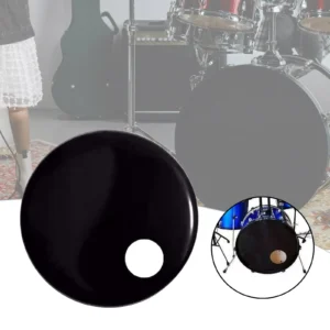Bass Drum Resonanzkopf mit Loch, zuverlässige Leistung, Trommelreparaturteile, verbesserte Resonanz, glatter Trommelhaut-Ersatz, 55,9 cm