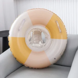 1 Stück aufblasbarer Schwimmring, Pool-Schwimmring aus PVC, langlebiger Schwimmreifen mit Griffen für Sommer, Pool und Strandentspannung