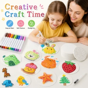 3D Schaumstoff-Malpapier Magische Textur Bastelpapier für Kinder DIY Zeichnen Kunst Schwamm-Leinwand-Brett Pädagogisches Spielzeug