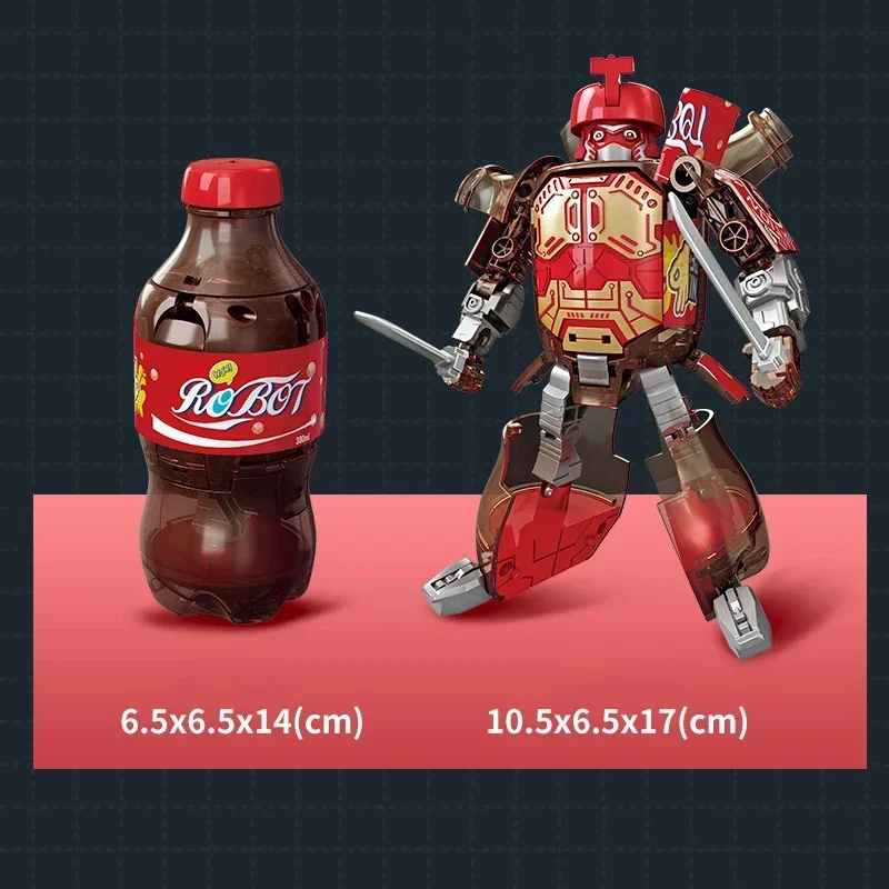 Cartoon Deformation Robot Simulated Bottled Soda Deformed Robot Action Figures Mecha Warrior Creative Model Toy Educational Toy Cartoon Deformation Robot Simulated Bottled Soda Deformed Robot Action Figures Mecha Warrior Creative Model Toy Educational Toy – Bild 8