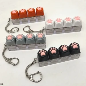 Weicher Silikon-Katzenkrallen-Schlüsselanhänger, Handy- und Rucksackanhänger, Schreibtisch-Accessoires, Entspannungs- und Presswerkzeuge
