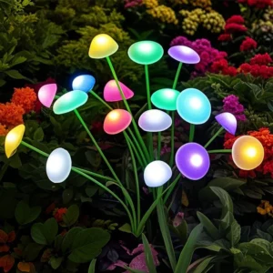 Solarleuchten für den Außenbereich, LED-Solar-Pilz-Rasenleuchten, wasserdicht, für Party, Hof, Terrasse, Weg, Quallen-Lampe zur Gartendekoration