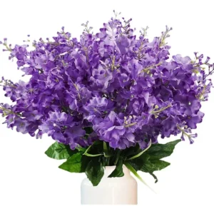 Outdoor gefälschte Blumen Pflanzen für draußen hängende Pflanzen Garten Veranda Fenster Box Home Hochzeit Dekor künstliche weiße Blumen