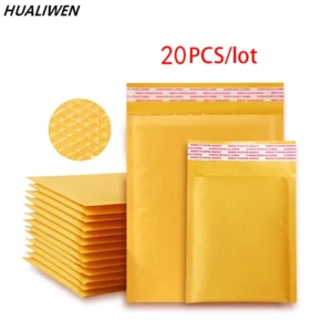20 Teile/los Kraft Papier Blase Umschläge Taschen Verschiedene Spezifikationen Mailer Gepolsterte Versand Umschlag Mit Blase Mailing Tasche
