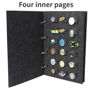 Filz Pin Brosche Display Lagerung Buch Metall Abzeichen Brust Halter Box Wimpel Brosche Bord Schule Abzeichen Fall Container Sammlung