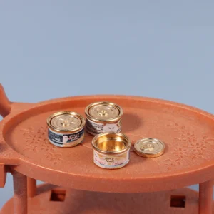 1/12 Dollhouse Simulation Cat Can Dollhouse Mini Cat Food Toy Dolls House Home Decorations Pretend Play Toys