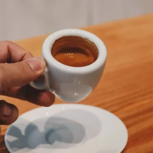 Nuova Point Professional Competition Level Esp Espresso SHOT Glas 9 mm dicke Keramik Café Espressotasse Kaffeetasse Untertassen-Sets