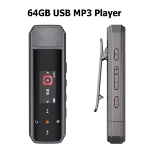 RUIZU USB MP3 Player Mini 64 GB Touch Key Bluetooth 5.3 Sport Clip Musik Player Unterstützung FM Radio Recorder E-Book Schrittzähler