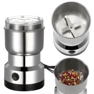 Multifunktionale Küchenmaschine mit 4 Klingen: Getreidemühle, Kaffeezerkleinerer, elektrische Kaffeemühle, Nuss- und Bohnenmühle, Aromamixer